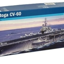 Brand new ⭐ USS Saratoga CV-60 Aircraft Carrier 1/720 Italeri 🌟