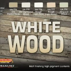 Outlet 🔥 White Wood Diorama Acrylic Set (6 22ml Bottles) Lifecolor ❤️