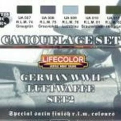 New 🔥 Camouflage German WWII Luftwaffe Acrylic Set #2 (6 22ml Bottles) Camouflage German WWII Luftwaffe Acrylic Set #2 (6 22ml Bottles) ✔️