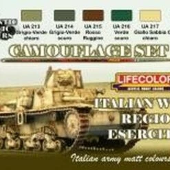 Hot Sale 🛒 Camouflage Italian WWII Army Vehicles Acrylic Set (6 22ml Bottles) Camouflage Italian WWII Army Vehicles Acrylic Set (6 22ml Bottles) 🧨