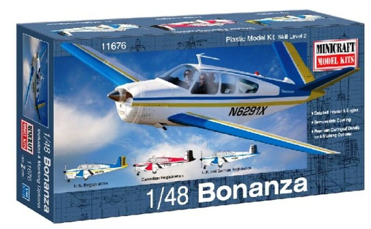 Cheapest π Beechcraft Bonanza Aircraft 1/48 Minicraft π 1 Cheapest π Beechcraft Bonanza Aircraft 1/48 Minicraft π