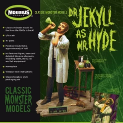 Cheap 🔥 Dr. Jekyll as Mr. Hyde (9" Tall) 1/8 Moebius Models 🔥