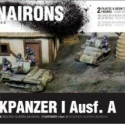 New 🎉 WWII Flakpanzer I Ausf A Tank (2) w/Crew 1/100 Minairons Miniatures ✨