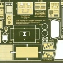 Flash Sale 🌟 LiS Space Pod Enhancement Set For MOE (Photo-Etched & Decals) 1/24 LiS Space Pod Enhancement Set for MOE (Photo-Etched & Decals) 1/24 👏