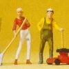 Best Sale 💯 People Working in Garden w/Gardening Tools (5) Set #1 HO Scale Preiser Models 😍