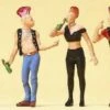 Best Sale 😀 Punk Figures (6) HO Scale Preiser Models 🎁