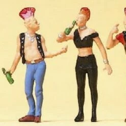 Best Sale 😀 Punk Figures (6) HO Scale Preiser Models 🎁