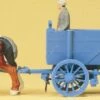 Buy 🌟 Horse Drawn Box Wagon w/Man HO Preiser Models ❤️