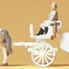 Buy ✔️ Horse Drawn Wedding Coach White w/Rider, Bride & Groom N Preiser Models 😀