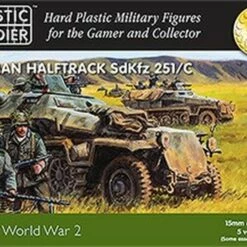 Coupon ✨ WWII German Halftrack SdKfz 251/C (5) & Crew (7 per vehicle) 15mm Plastic Soldier Company ❤️