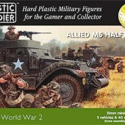 Coupon 🧨 WWII Allied M5 Halftrack (5) and Crew (40) 15mm Plastic Soldier ⭐