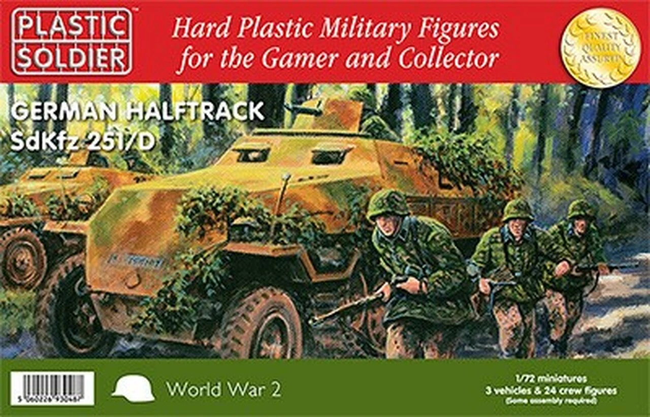 Flash Sale π― WWII German SdKfz 251/D Halftrack (3) & Crew (24) 1/72 Plastic Soldiers π 1 Flash Sale π― WWII German SdKfz 251/D Halftrack (3) & Crew (24) 1/72 Plastic Soldiers π