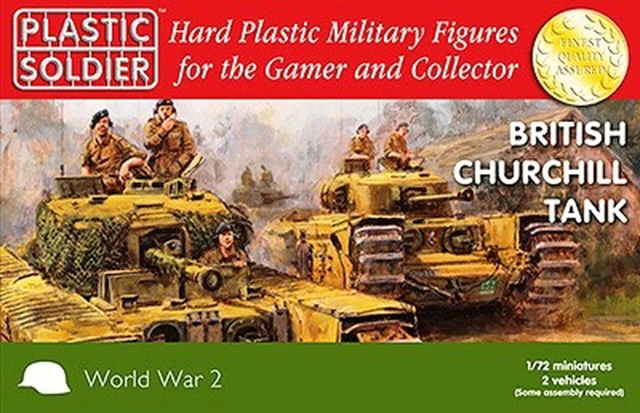 Flash Sale β€οΈ British Churchill Tanks (2) 1/72 Plastic Soldier π 1 Flash Sale β€οΈ British Churchill Tanks (2) 1/72 Plastic Soldier π