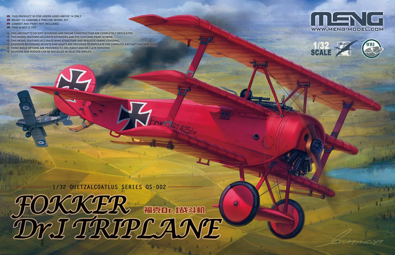 Cheapest βοΈ Fokker Dr.I Triplane 1/32 Meng Models π 1 Cheapest βοΈ Fokker Dr.I Triplane 1/32 Meng Models π
