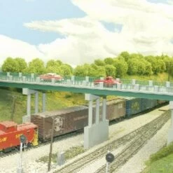 Promo ✔️ 150' Wrought Iron Highway Overpass w/4 Adjustable Piers HO Rix Products 💯