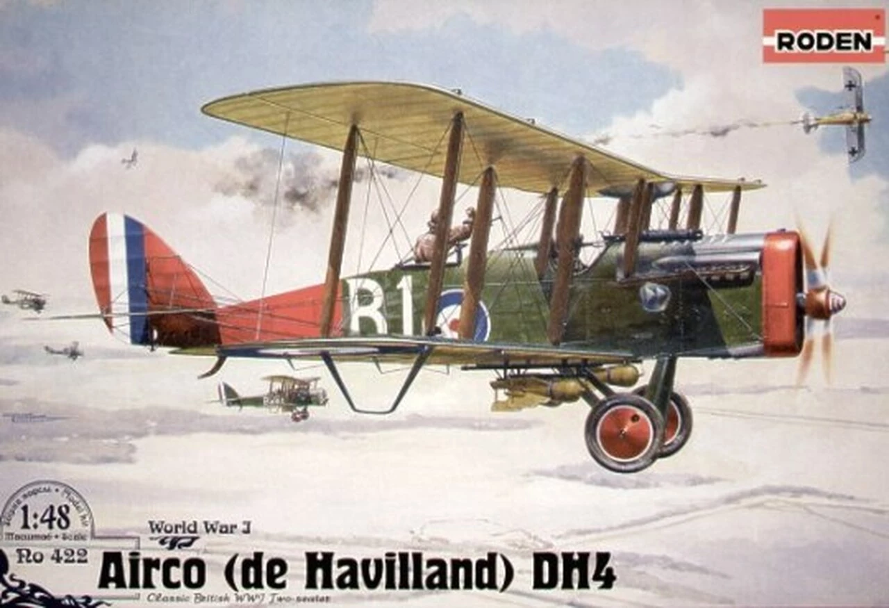 Cheapest ✔️ DeHavilland D.H.4 WWI US BiPlane Fighter 1/48 Roden ❤️ 1 Cheapest ✔️ DeHavilland D.H.4 WWI US BiPlane Fighter 1/48 Roden ❤️