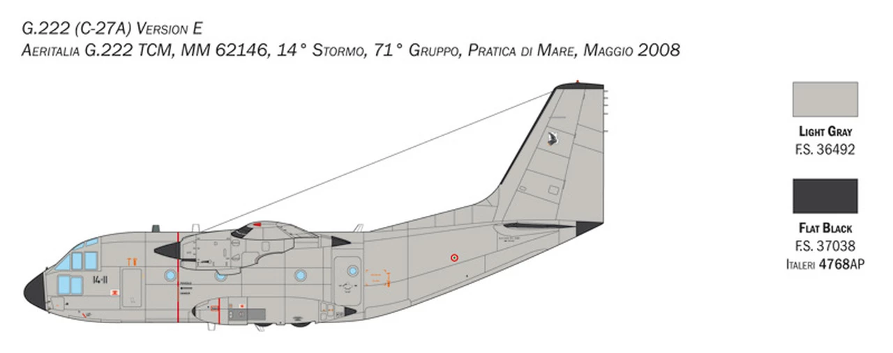 Budget π C-27J Spartan/G.222 Cargo Transport Aircraft 1/72 Italeri β€οΈ 6 Budget π C-27J Spartan/G.222 Cargo Transport Aircraft 1/72 Italeri β€οΈ - Image 6