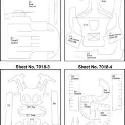 Cheap 💯 Porsche Carrera GT Template Comp. Fiber Decal Set (For TAM) 1/24 Scale Motorsport 🔥