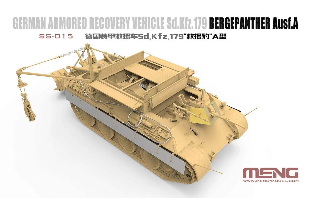 Wholesale ❤️ SdKfz 179 Bergepanther Ausf A German Armored Recovery Vehicle 1/35 Meng Models ✨ 3 Wholesale ❤️ SdKfz 179 Bergepanther Ausf A German Armored Recovery Vehicle 1/35 Meng Models ✨ - Image 3