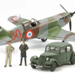 Deals 🛒 Dewoitine D520 French Aces Aircraft w/Staff Car 1/48 Tamiya 🛒
