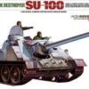 Wholesale ❤️ Russian Su100 Tank Destroyer w/Weathering Set 1/35 Tamiya 🎁