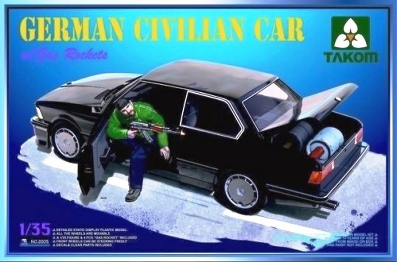 Outlet π German Civilian Car and Gas Rockets 1/35 Takom Models β€οΈ 1 Outlet π German Civilian Car and Gas Rockets 1/35 Takom Models β€οΈ