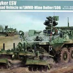 Budget 🎉 M1132 Stryker Engineer Squad Vehicle (ESV) w/LWMR Mine Roller/SOB 1/35 Trumpeter 🔔