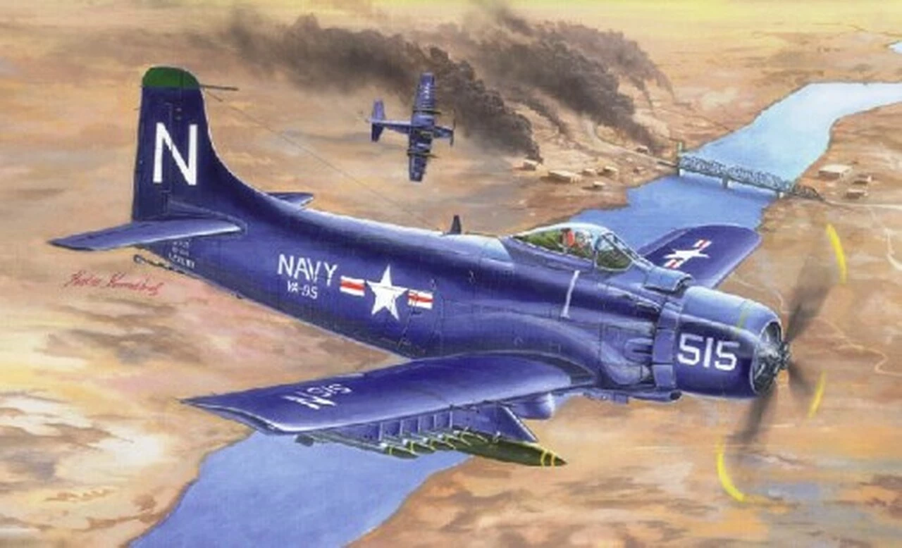 Best Sale βοΈ A-1D AD-4 Skyraider Aircraft 1/32 Trumpeter 𧨠1 Best Sale βοΈ A-1D AD-4 Skyraider Aircraft 1/32 Trumpeter π§¨