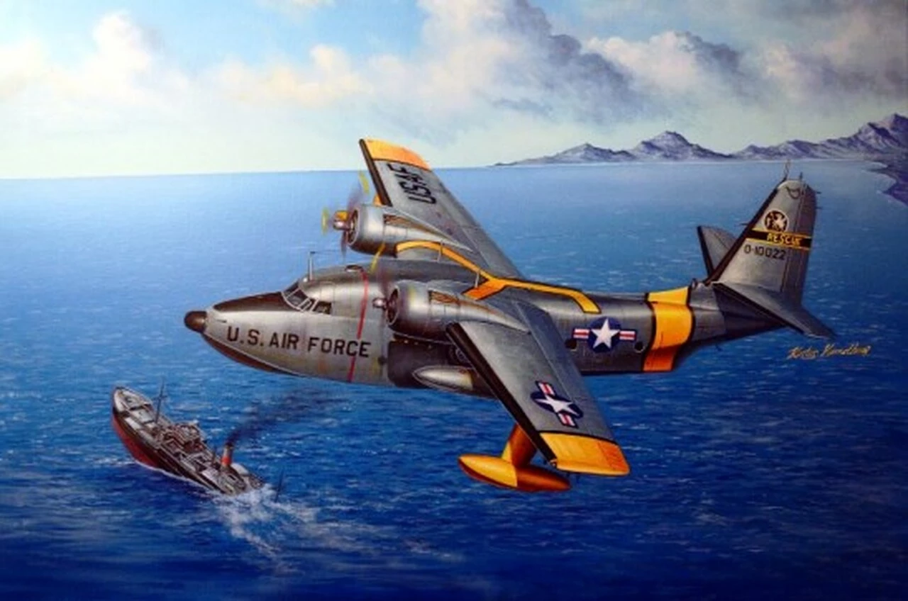 New β HU-16A Albatross USAF Amphibian Aircraft 1/48 Trumpeter π 1 New β HU-16A Albatross USAF Amphibian Aircraft 1/48 Trumpeter π