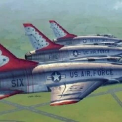 Budget 🤩 F-100D Super Sabre Thunderbirds USAF Aircraft 1/48 Trumpeter 😍