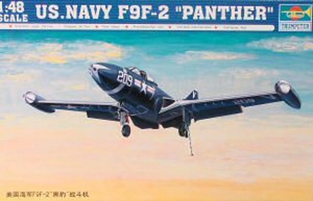 Hot Sale β¨ F9F-2 Panther Fighter 1/48 Trumpeter π 1 Hot Sale β¨ F9F-2 Panther Fighter 1/48 Trumpeter π