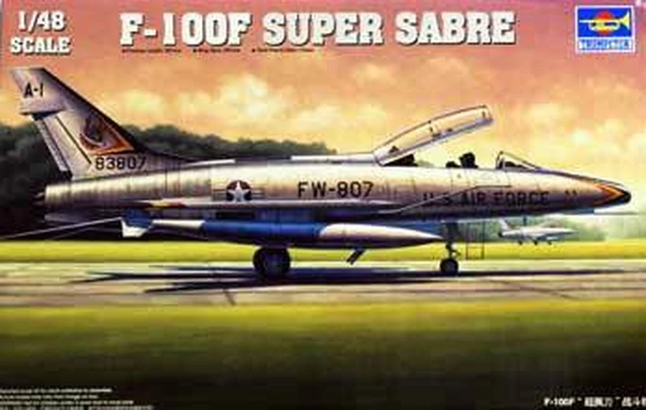 New ✔️ F-100F Super Sabre Fighter 1/48 Trumpeter ✨ 1 New ✔️ F-100F Super Sabre Fighter 1/48 Trumpeter ✨