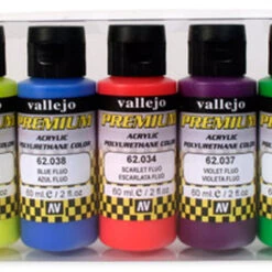 Outlet ✨ 60ml Bottle Fluorescent Premium Paint Set (5 Colors) Vallejo 60ml Bottle Fluorescent Premium Paint Set (5 Colors) Vallejo 😀