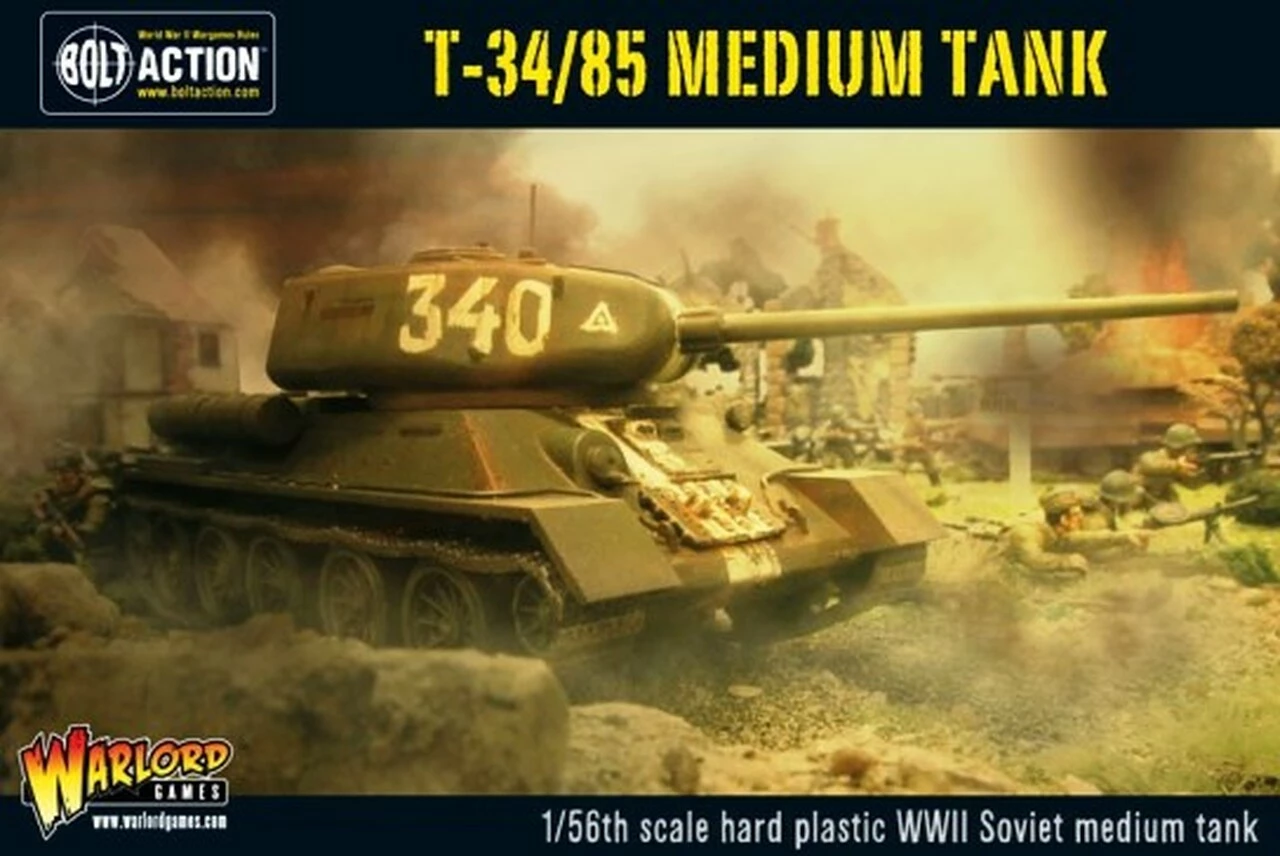 Wholesale π WWII Bolt Series: T34/85 Soviet Medium Tank 1/56 Warlord Games π 1 Wholesale π WWII Bolt Series: T34/85 Soviet Medium Tank 1/56 Warlord Games π