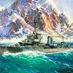 New 👍 Diether von Roeder Z-17 WWII German Destroyer 1/350 Zvezda 👏