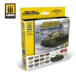 Deals π StuG III Ausf. G Exterior & Interior Acrylic Paint Set AMMO by Mig Jimenez π