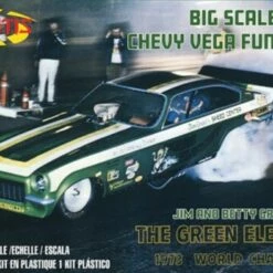 Brand new ✨ Green Elephant Chevy Vega Funny Car (formerly Revell) 1/16 Atlantis Models 💯