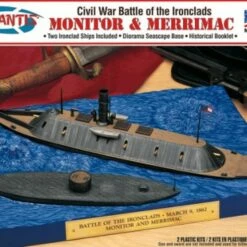 Coupon ⭐ USS Monitor & Merrimack Civil War Ironclad Ships Set Atlantis Models ✔️