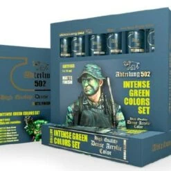 Deals 🤩 Intense Green Acrylic Paint Set (6 Colors) 20ml Tubes Abteilung 502 🔔