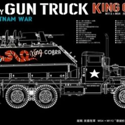 Deals ⌛ US Army King Cobra Gun Truck (M54 5-Ton Truck with M113A1 Hull) 1/35 AFV Club 🎁
