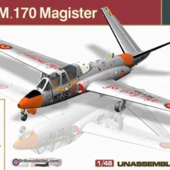 Hot Sale 😍 Fouga CM.170 Magister 2-Seater French Jet Trainer 1/48 AMK Model Kits 👍