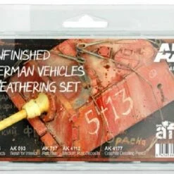 Top 10 ❤️ AFV Series: Unfinished German Vehicles Weathering Enamel Set (4 Colors, 2 Pencils) 35ml/17 Bottles AK Interactive 🎉