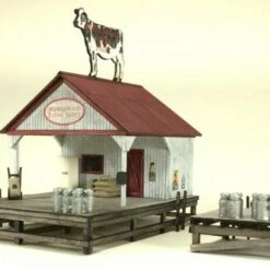 Best Sale 😍 Behrenwald Dairy Transfer Stand w/2 Platforms HO Scale American Model Builders 🎁