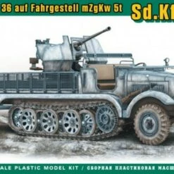 Flash Sale 🌟 SdKfz 6/2 Halftrack w/3.7cm Flak 36 on Chassis mZgKw 5t 1/72 Ace Models 🌟