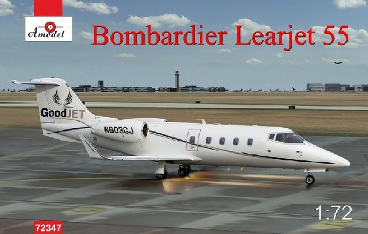 Promo 𧨠Bombardier Learjet 55 Business Jet 1/72 A-Model π 1 Promo 𧨠Bombardier Learjet 55 Business Jet 1/72 A-Model π