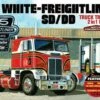 Best reviews of ❤️ White Freightliner SD/DD Tractor Cab 75th Anniversary (2 in 1) 1/25 AMT Models 💯