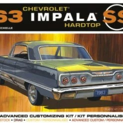 Budget 🌟 1963 Chevrolet Impala SS Hardtop Customizing Car (4 in 1) 1/25 AMT Models ⭐
