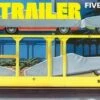 Hot Sale 🔔 Five-Car Automobile Haulaway Trailer 1/25 AMT Models 🎁