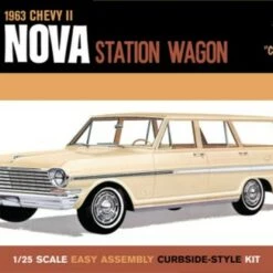 Discount 🔥 1963 Chevy II Nova Station Wagon Craftsman Series 1/25 AMT 1963 Chevy II Nova Station Wagon Craftsman Series 1/25 AMT 🔔