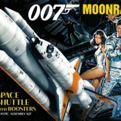 Best Pirce 😀 Moonraker Space Shuttle w/Boosters from James Bond Movie 1/200 AMT Models ✔️